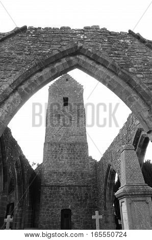 A view of the ruins of the old church in Muthill