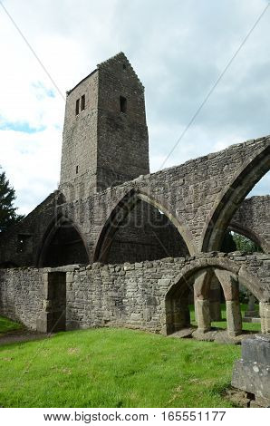 A view of the ruins of the old church in Muthill