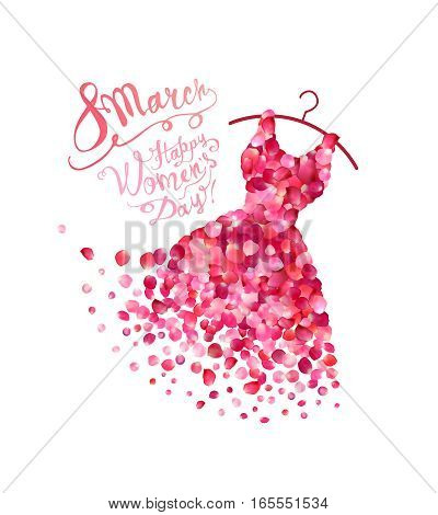 Happy Woman's Day! 8 March Holiday. Dress