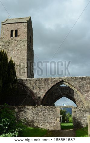 A view of the ruins of Muthill old church