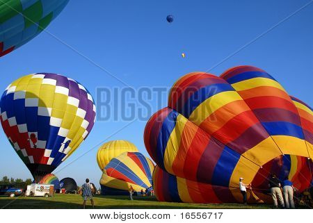 SAİNT-Jean-sur-RICHELIEU, QC-Ağustos 11: SAİNT-Jean-sur-Richelieu uluslararası Balon Festivali
