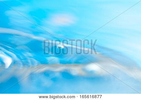 Abstract Macro Of Moving Waves On Luquid