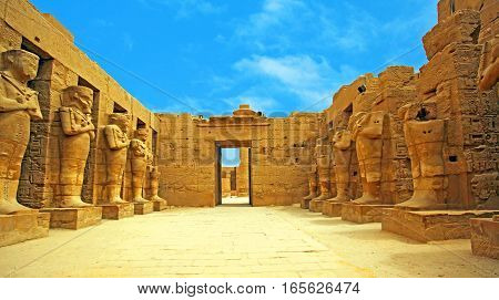 Ancient Temple of Karnak in Luxor, Egypt