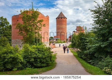 The Road To Old Turaida Castle. Sigulda, Latvia.