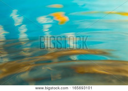Abstract Macro Of Moving Waves On Luquid