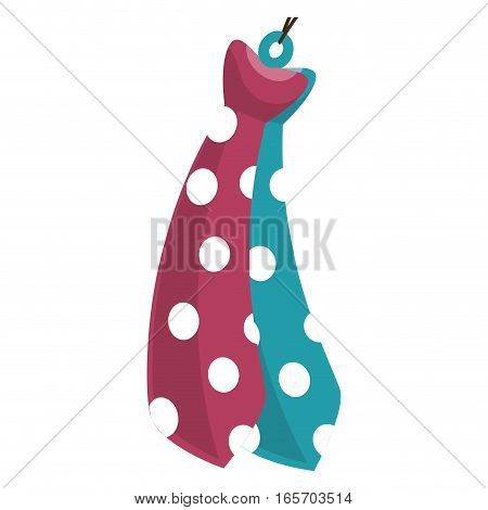 elegant tie decoration icon vector illustration design
