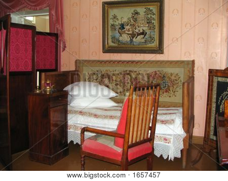 Interior do século 19 para dormir