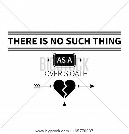 Typographic Poster With Aphorism 