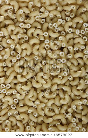 Makro baggrundsbillede maccaroni pasta