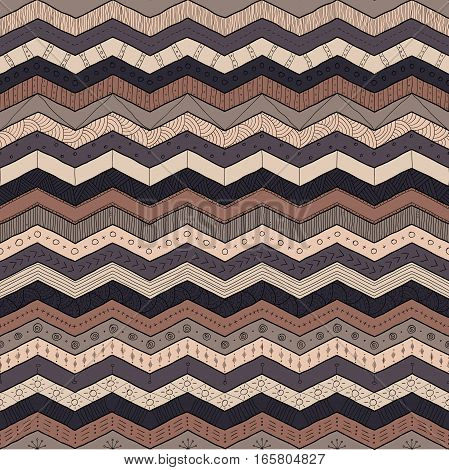 Geometric multicolor chevron or zig zag seamless pattern for textile and backgrounds.