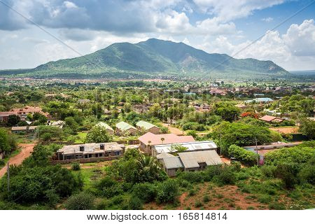 Town Of Voi Panorama, Kenya