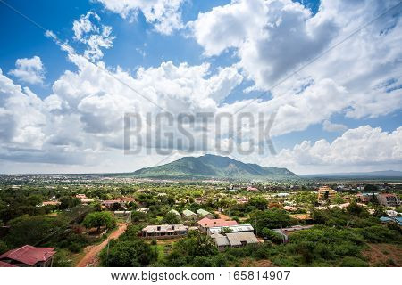 Town Of Voi Panorama, Kenya