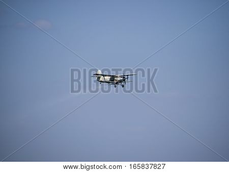 The Spraying Of Fertilizers And Pesticides On The Field With The Aircraft.