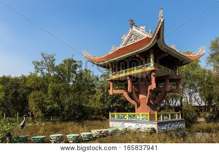 the birthplace of Buddha Vietnamese temple Lumbini Nepal