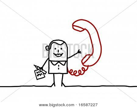 Mulher de negócios & telefone