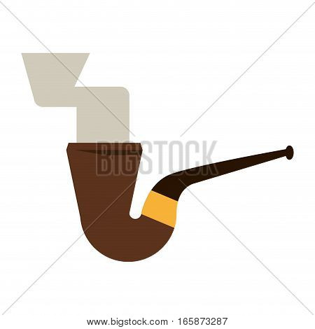 st patrick day tobacco pipe leprachaun smoke icon vector illustration eps 10