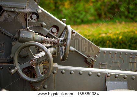 World War Two Tank Gun Detail Closeup