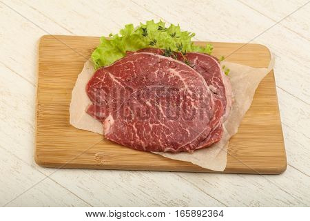 Raw Beef Schnitzel