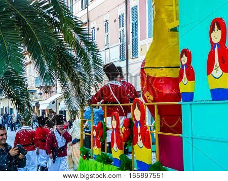 Hdr Carnival Celebrations In Loano