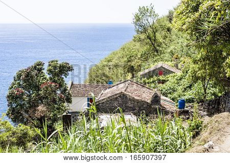 Landscapes on the Azores islands in the Atlantic