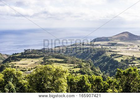 Landscapes on the Azores islands in the Atlantic