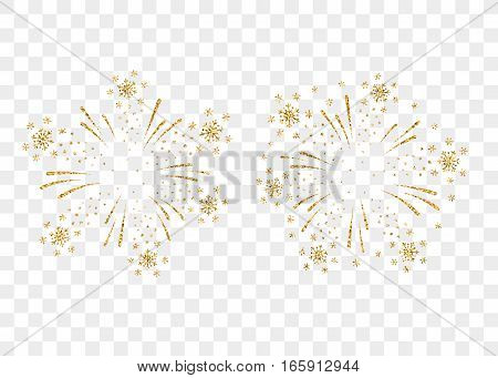 Firework Gold Isolated