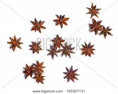 Star Anise (dried Ilicium Fruit), Top View, Paths