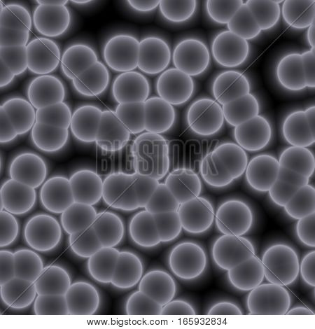 Black and white cells seamless texture design