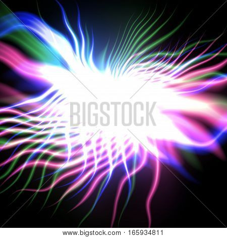 Lighting abstract rays beams digital object background