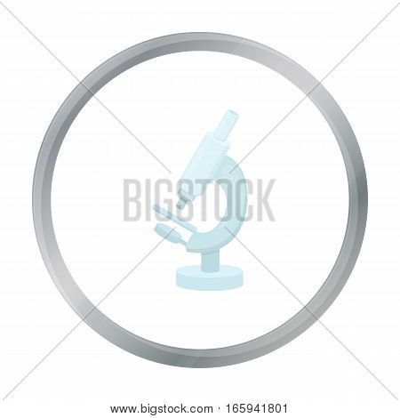 Microscope icon cartoon. Single medicine icon from the big medical, healthcare cartoon. - stock vector