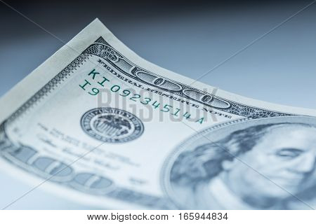 Dollars banknotes. American Dollars Cash Money. One Hundred Dollar Banknotes.