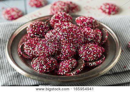 Valentine's Red And White Chocolate Nonpareils