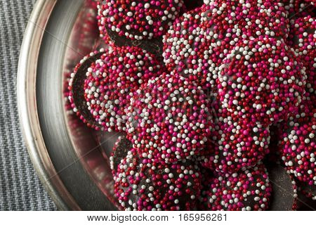 Valentine's Red And White Chocolate Nonpareils