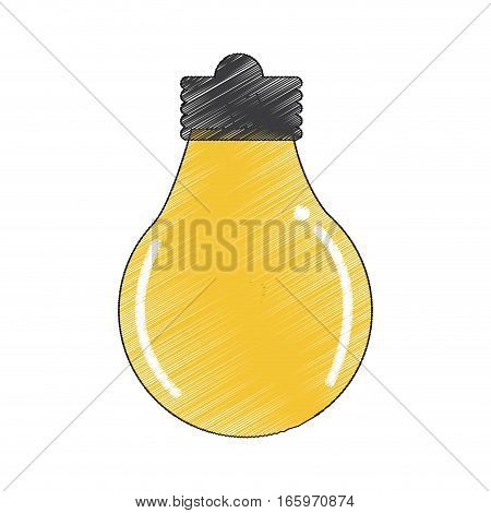 bulb light icon over white background. colorful design. vector illustration