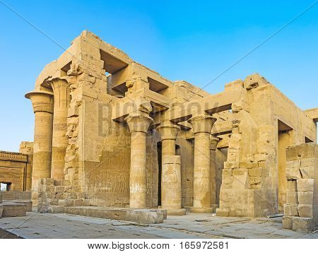 The Inner Hypostyle Hall Of Kom Ombo