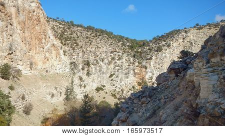 Avakas Gorge In Western Cyprus