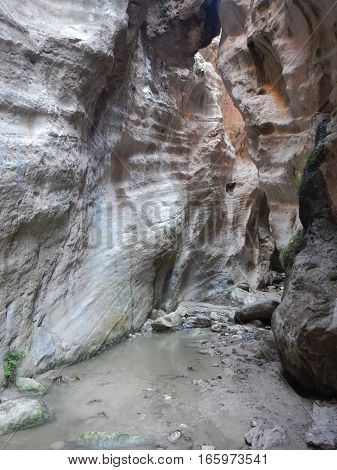 Avakas Gorge In Western Cyprus