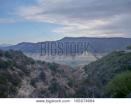 Kouris Dam In Southern Cyprus
