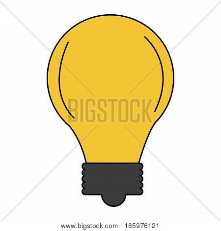 bulb light icon over white background. colorful design. vector illustration