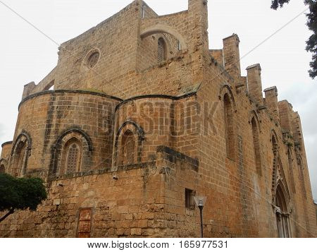 Ruin Of Mediavel Gothic Church In Famagusta