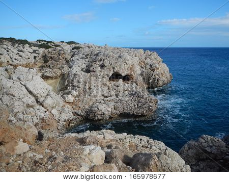 Beautiful Rocky Shore Of Cyprus