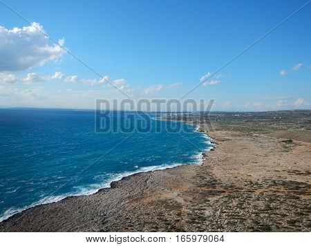 Beautiful Rocky Shore Of Cyprus