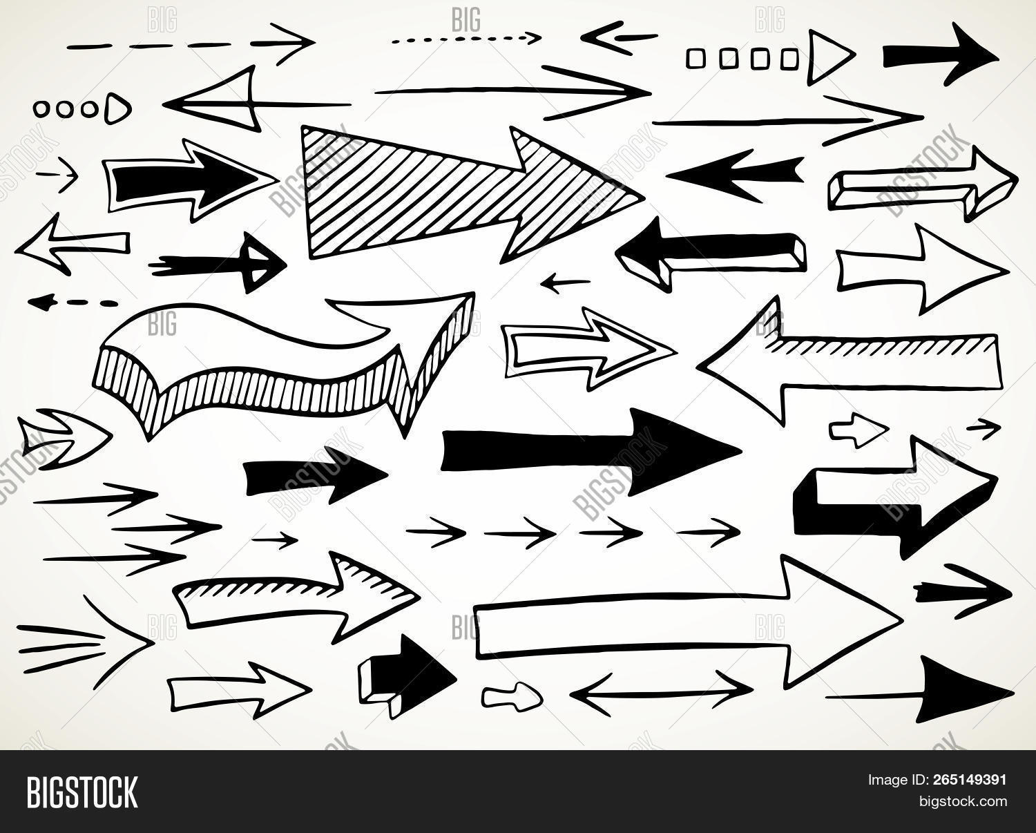 Hand Drawn Back Forth Vector & Photo (Free Trial) Bigstock