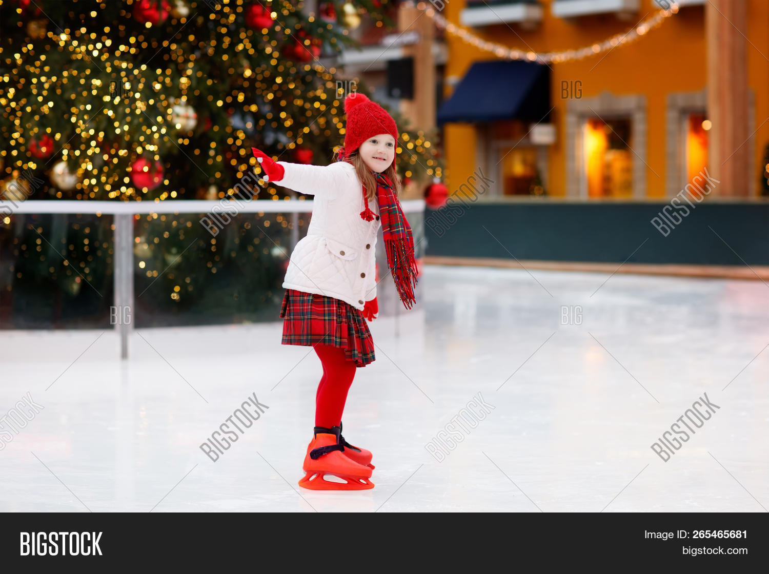 Kids Ice Skating Image & Photo (Free Trial) Bigstock