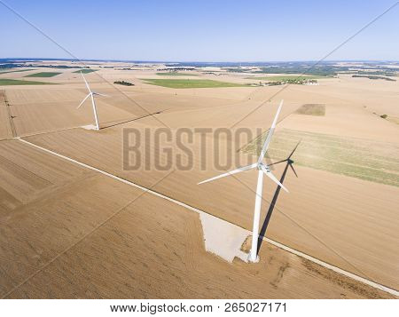 Wind Generators In Boissy-la-rivière, Essonne, Ile-de-france, France
