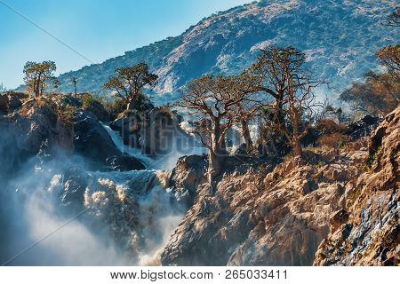 Epupa Falls On The Kunene River In Namibia