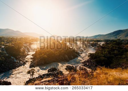 Epupa Falls On The Kunene River In Namibia