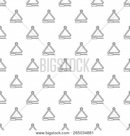 Musical Triangle Pattern Vector Seamless Repeating For Any Web Design