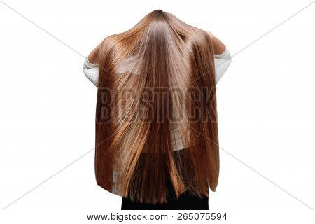 Sick, Cut And Healthy Hair Care Keratin. Before And After Treatment.