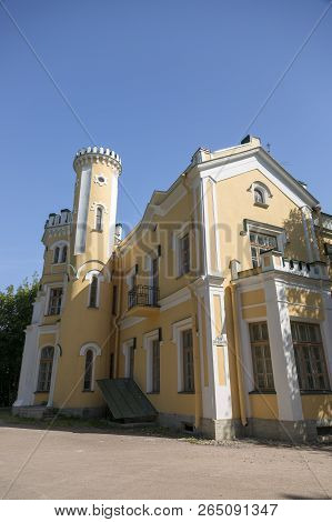 Strelna, St. Petersburg, Russia - August 09, 2018: Palace Of Prince Lvov In The Village Of Strelna, 